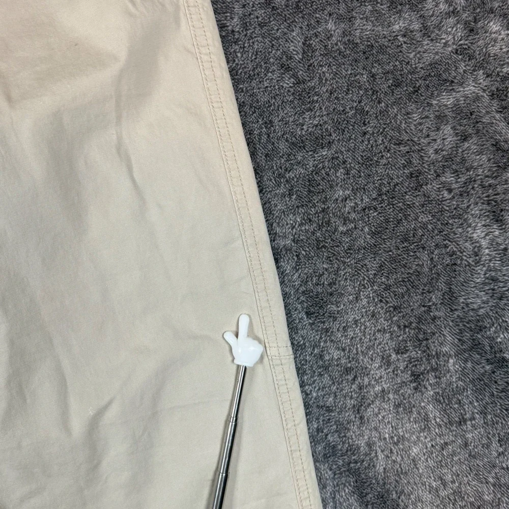 Zara Mens Beige Jogger Pants Elastic Waist Drawstring Global Standards Tan L